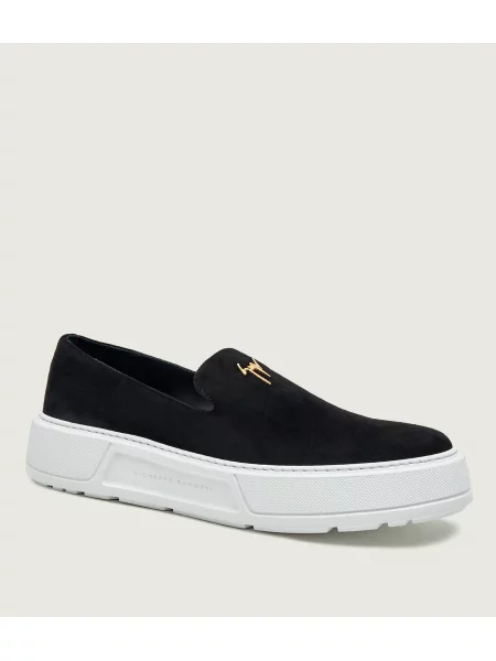 Giuseppe Zanotti Slip on Redford | piele întoarsă negru