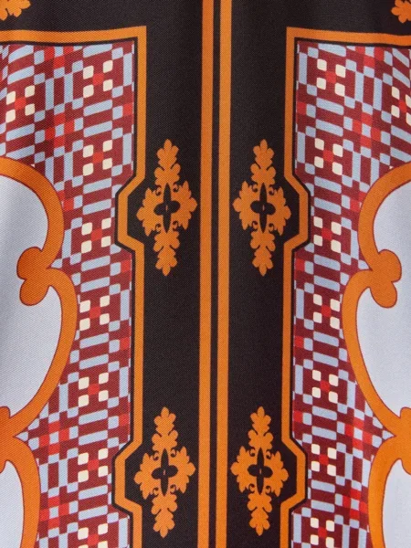 Rochie maxi La Doublej de mătase până la genunchi de costum roz