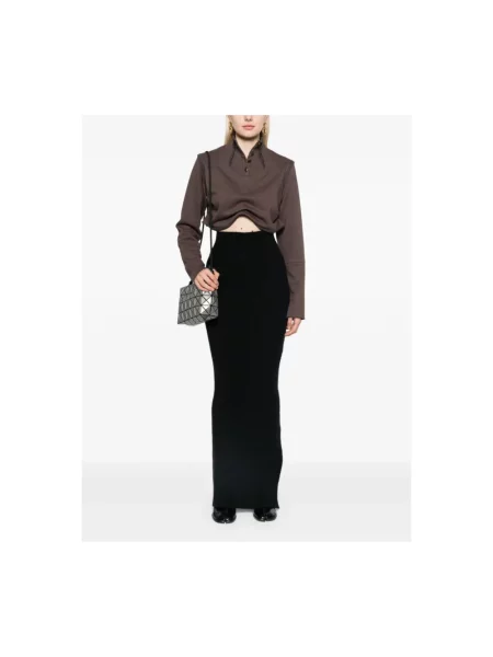 Spódnica Rick Owens wełniana czarna