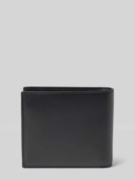 Lacoste portfel skórzany czarny