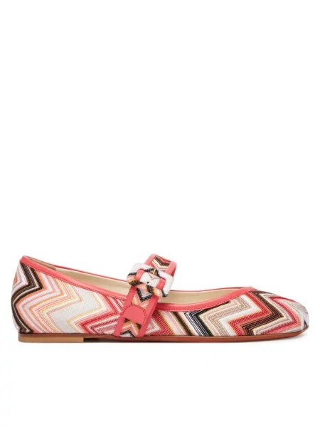 Baleriny M Missoni różowe