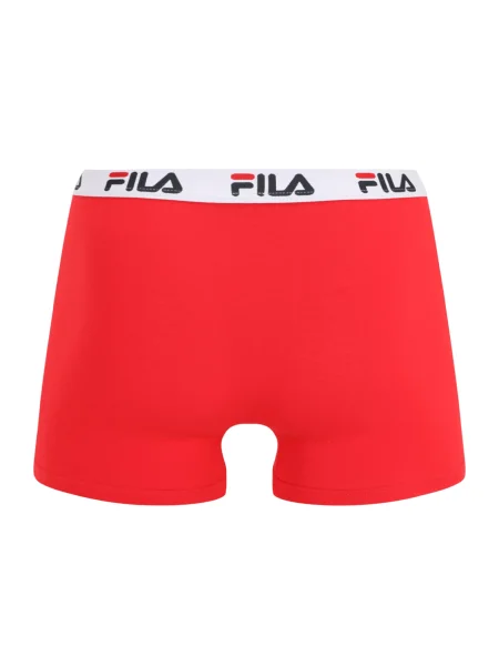 FILA Boxeri gri deschis / roșu / negru alb