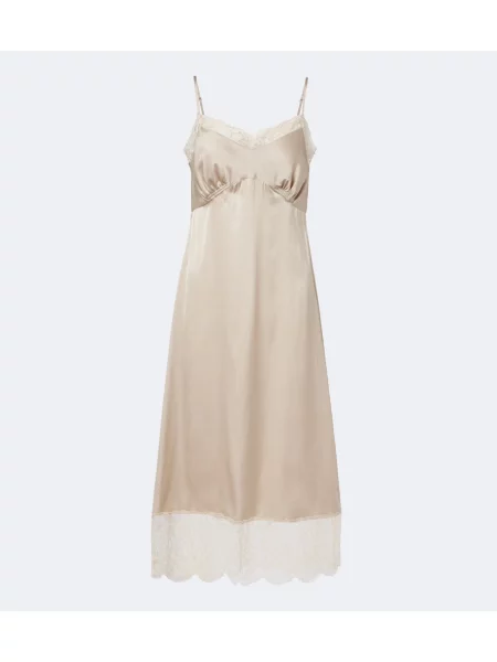 Rochie Simone Rocha din satin bej