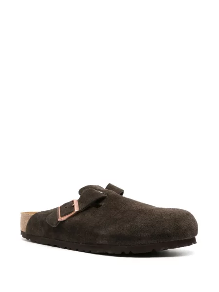 Zomšinės klumpės Birkenstock ruda
