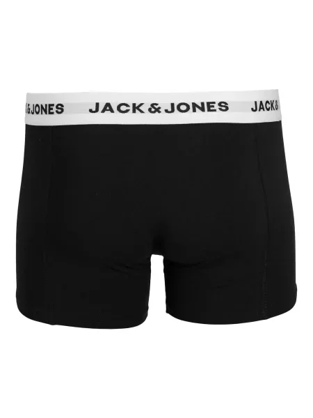 JACK & JONES Boxeri Solid negru alb