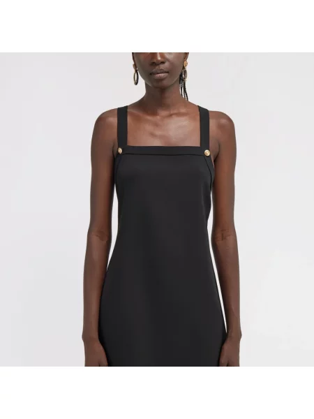 Sukienka Roberto Cavalli z logo czarna