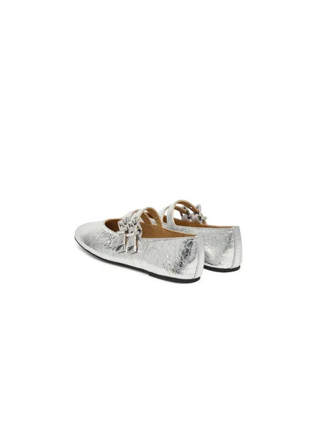 MICHAEL Michael Kors Balerina Rowen Flex Ballet ezüst