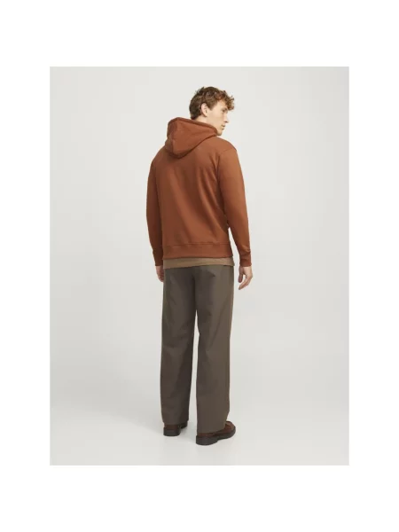 Bluza z kapturem Jack & Jones brązowa