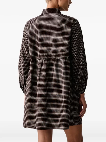 Rochie mini Marc O'polo în carouri cu imagine maro