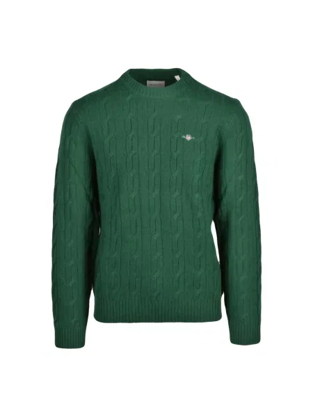 Sweter Gant wełniany zielony
