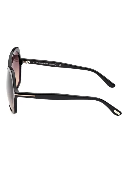 Ochelari de soare Tom Ford Eyewear cu imprimeu geometric negru