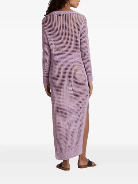 Rochie maxi Vilebrequin tricotate lungă de costum violet
