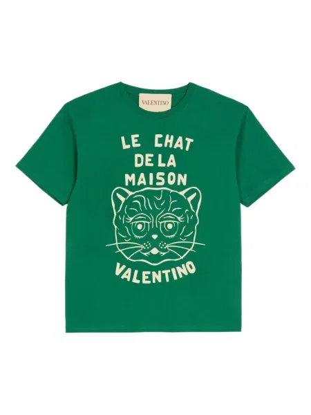 Tricou Valentino Garavani cu imagine verde