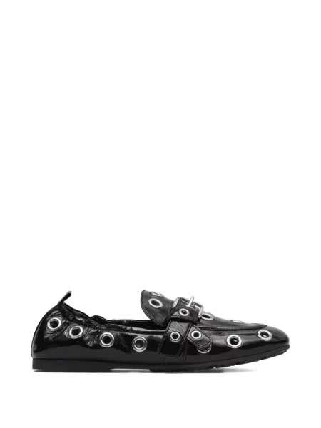 Pantofi loafer Marc Jacobs din piele cu cataramă negru
