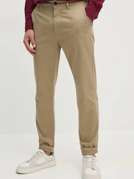 BOSS Orange pantaloni Chino_tapered bej