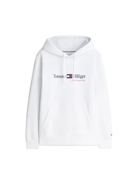 Bluza z kapturem Tommy Hilfiger z kapturem biała