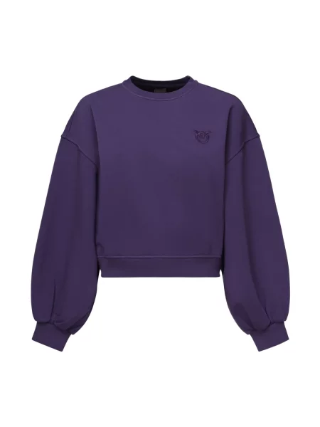 Haftowana bluza nierozpinana Pinko fioletowa