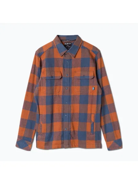 Мъжка риза Northlake с медни листа на KAVU червено