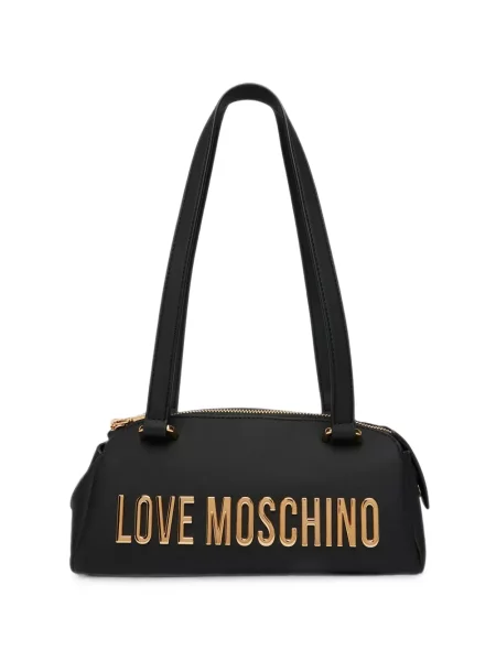 Geantă Love Moschino cu autograf negru