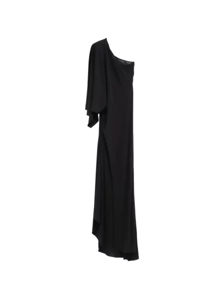 Lung rochie Gucci din jerseu asimetrică negru