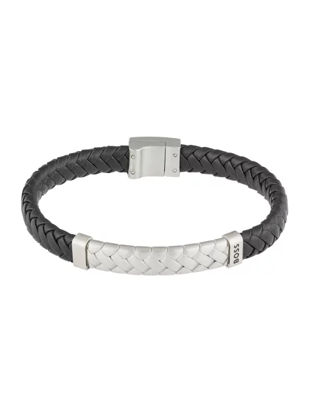 BOSS Náramok / strieborná čierna
