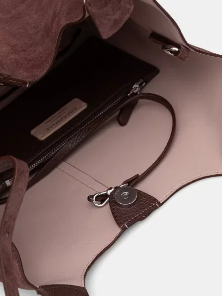 Coccinelle Shopper táska + tarisznya Coccinelle C-Easy | hasított bőr piros