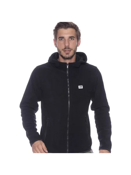 Hanorac din fleece Leone 1947 din fleece negru