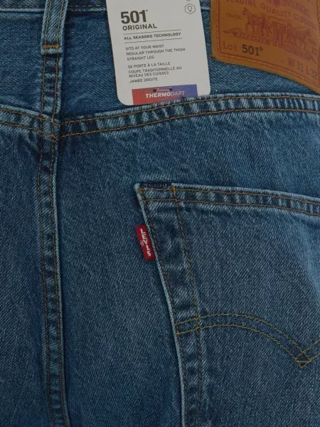 Szerokie proste jeansy Levi's 501 niebieskie