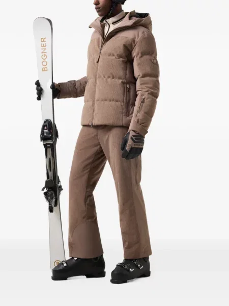 Pantaloni de schi Bogner de catifea cord maro