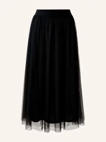 Oui Spódnica Z Tiulu schwarz czarna