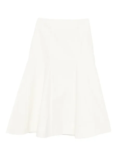 Fustă midi Róhe până la genunchi alb