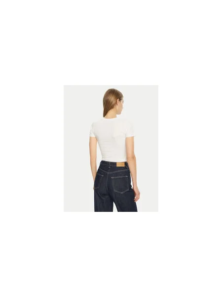 Guess Jeans Póló Regular Fit fehér