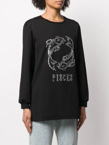 Tricou Alberta Ferretti lung negru