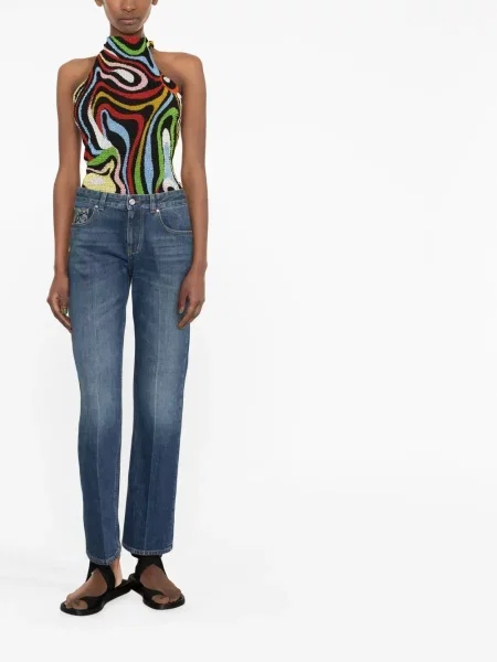Straight fit džíny Stella Mccartney modré
