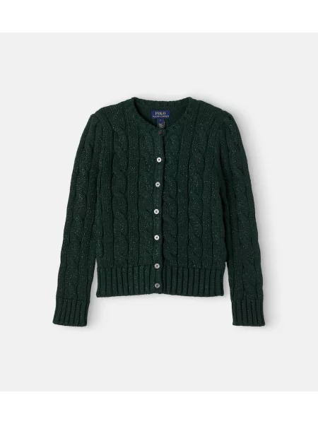 Gyerek kardigán Polo Ralph Lauren zöld