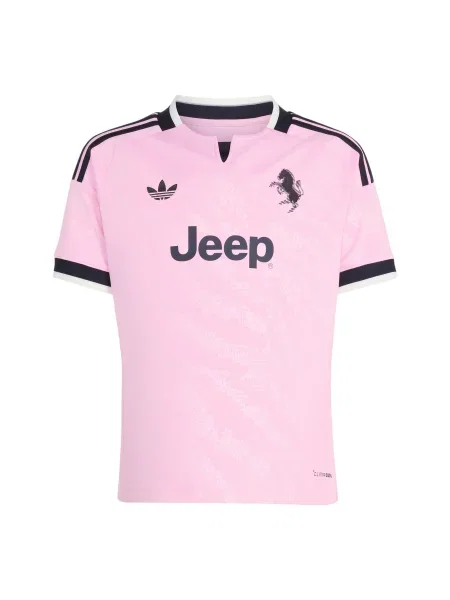 ADIDAS PERFORMANCE Tehnička sportska majica Juventus Turin roza / crna bijela