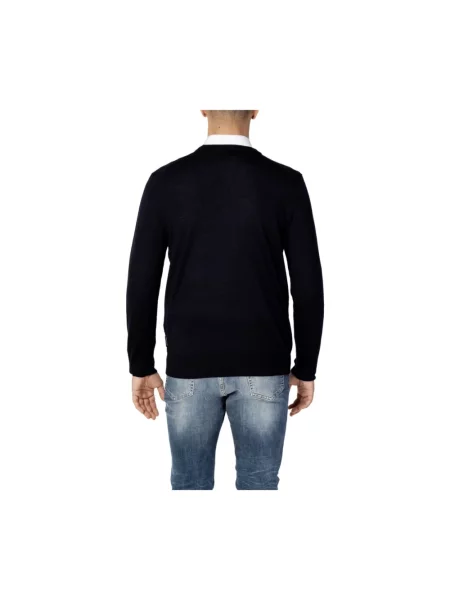 Sweter Armani Exchange wełniany niebieski