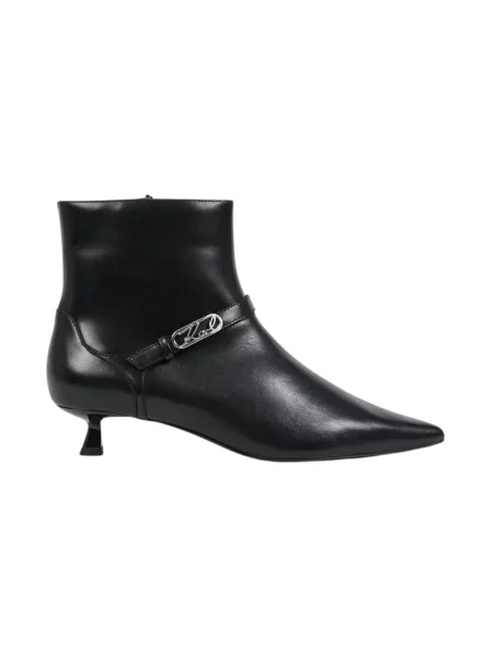 Botki Karl Lagerfeld skórzane czarne