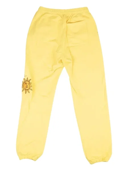 Pantaloni Sicko cu broderie galben