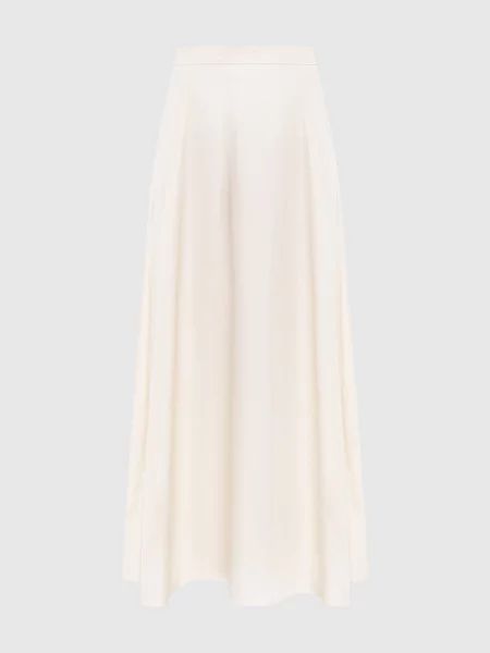 Спідниця максі кольору айворі з льоном Woolrich бежева