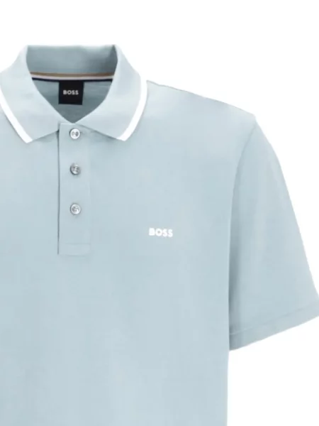Tricou polo Boss albastru