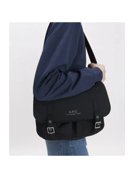 Torba crossbody A.p.c. czarna