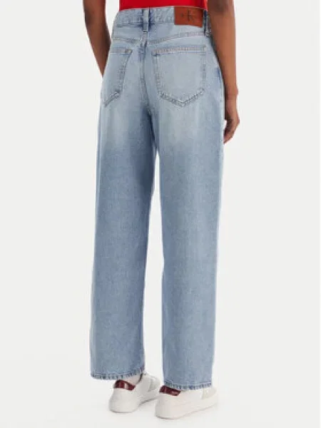Calvin Klein Jeans Džinsai Eu Barrel Barrel Fit mėlyna