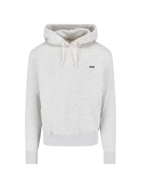 Суичър с качулка Autry бродиран сиво
