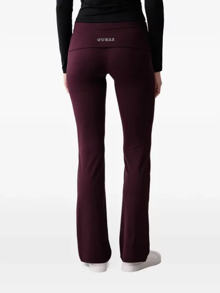 Stras leggings Guess evazate roșu