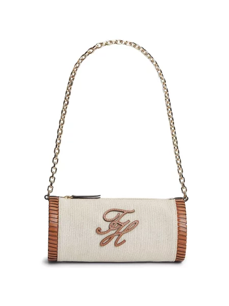 Colier Tommy Hilfiger din canvas bej