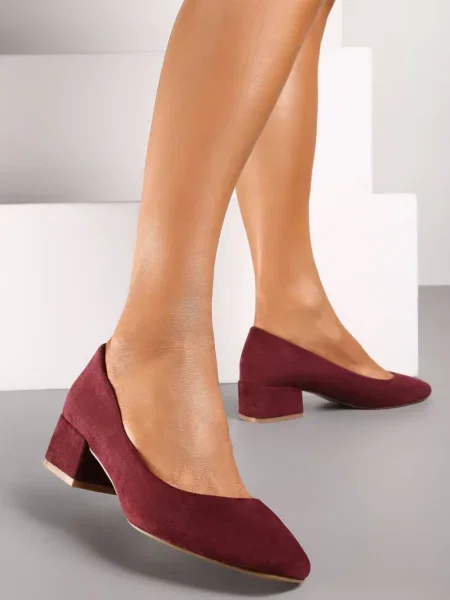 Pantofi cu Savirae bordo