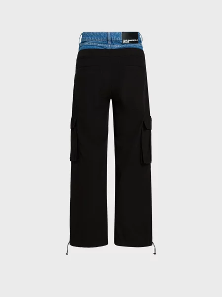 Карго Karl Lagerfeld Jeans чорний