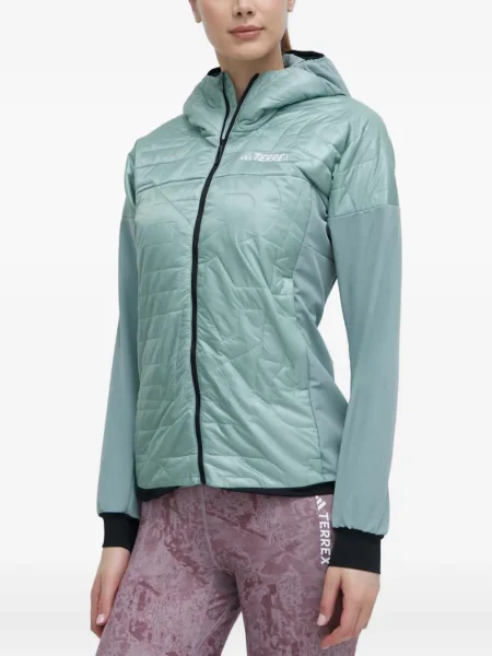 Sneakerși Adidas Cloudfoam alergare cu dungi cu platformă verde