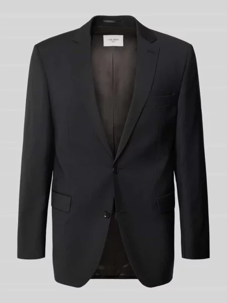 Marynarka na 2 o kroju slim fit z z patkami model Tobias' Carl Gross czarna